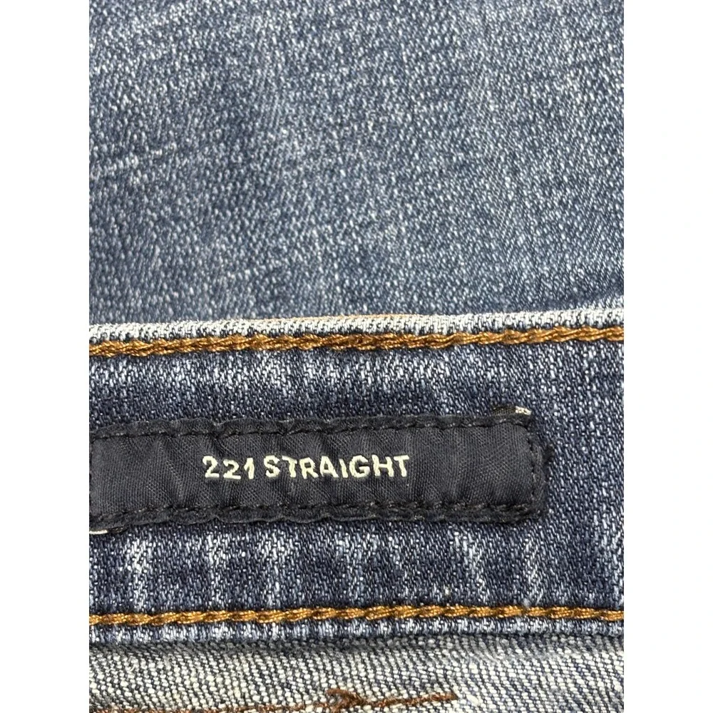 Lucky‎ Brand 221 Straight Mens Jeans 36x28 Medium Wash Blue Stretch Denim